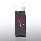 View larger image of Healthy Vibes Water Bottle - We Appreciate You Stethoscope