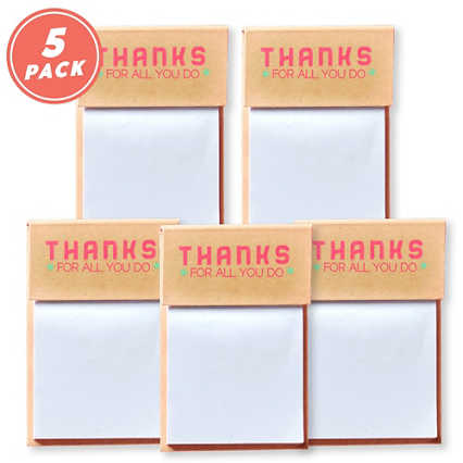 Value Sticky Notepad - Thanks For All You Do