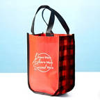 View larger image of Buffalo Check Tote Bag - Dream More, Achieve More