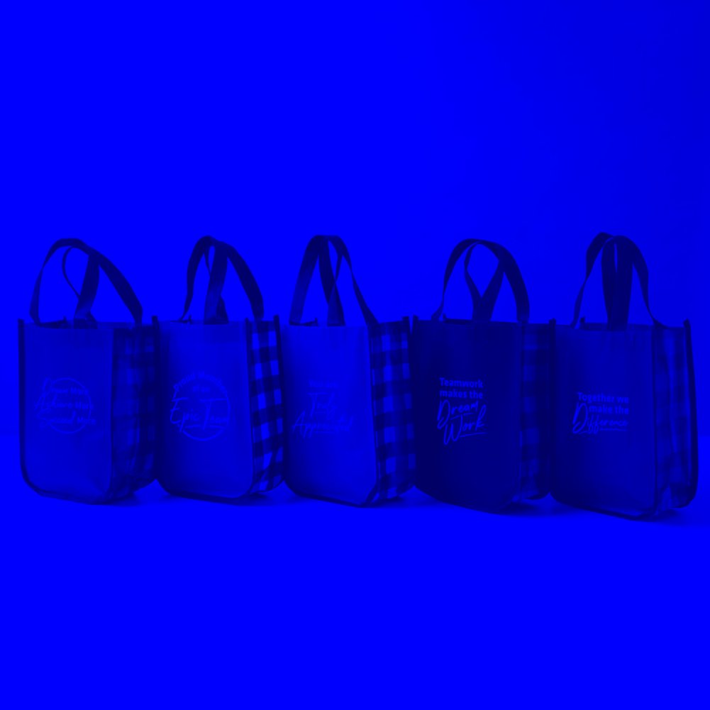 Buffalo Check Tote Bag Dream More, Achieve More Baudville