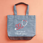 View larger image of Uptown Vegan Leather Tote Bag - Thank You