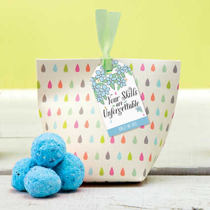 Appreciation in Bloom Paper Pouch - Forget-Me-Not