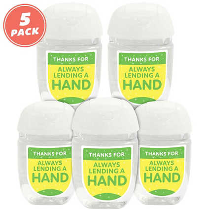 Positive Pocket Hand Sanitizer 5-Pack: Thanks for Always Lending a Hand