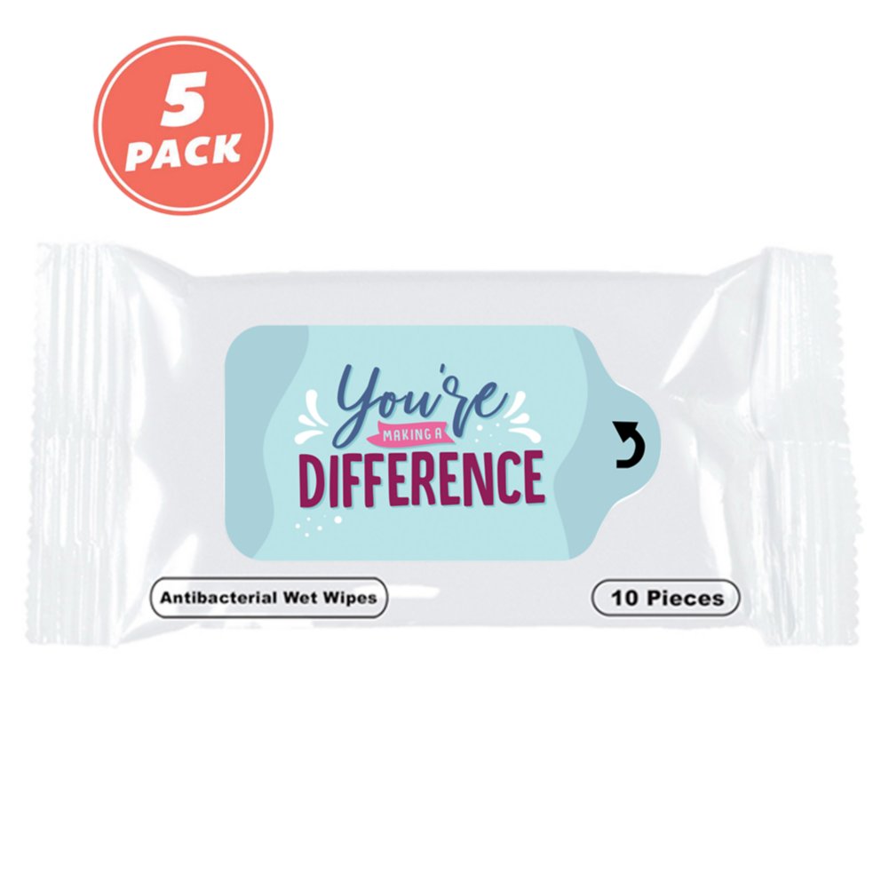 View larger image of Positive Sanitizing Wipes - 5pk - Making a Difference