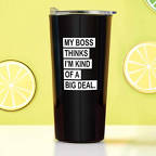 View larger image of Road Trip Travel Mug - My Boss Thinks I'm A Big Deal