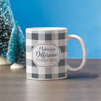 View larger image of Classic Buffalo Check Mug - Making a Difference: It's What You Do
