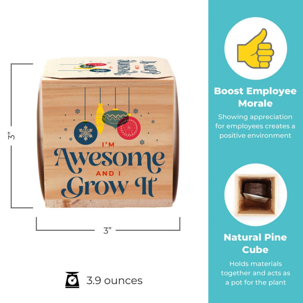 Appreciation Plant Cube - I'm Awesome and I Grow It