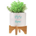 View larger image of Mod Vibes Ceramic Planter Kit - Thank You for Your Thyme