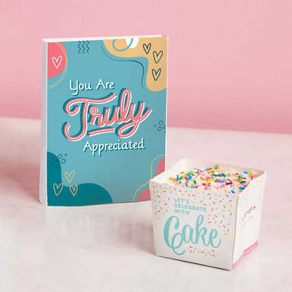 Appreciation Cake Card - Truly Appreciated