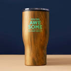 View larger image of Wood Finish Big Sip Tumbler - You're Awesome