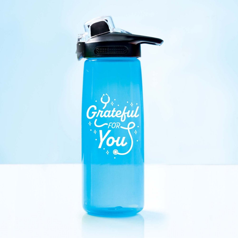 Vibrant Spark Water Bottle - Grateful for You