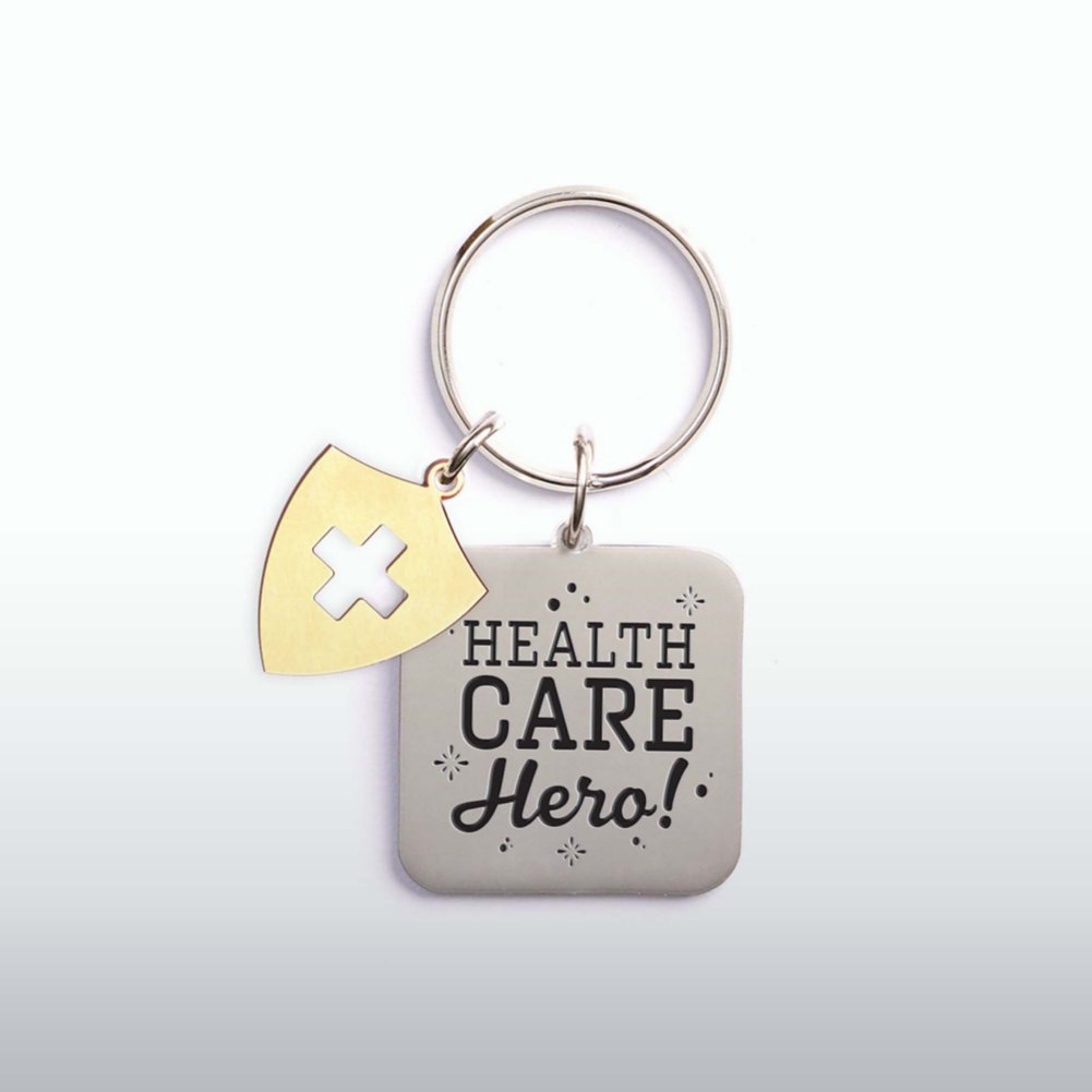 View larger image of Charming Copper Keychain - Healthcare Hero