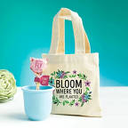 View larger image of Petite Planter & Tote Set - Bloom Where You are Planted