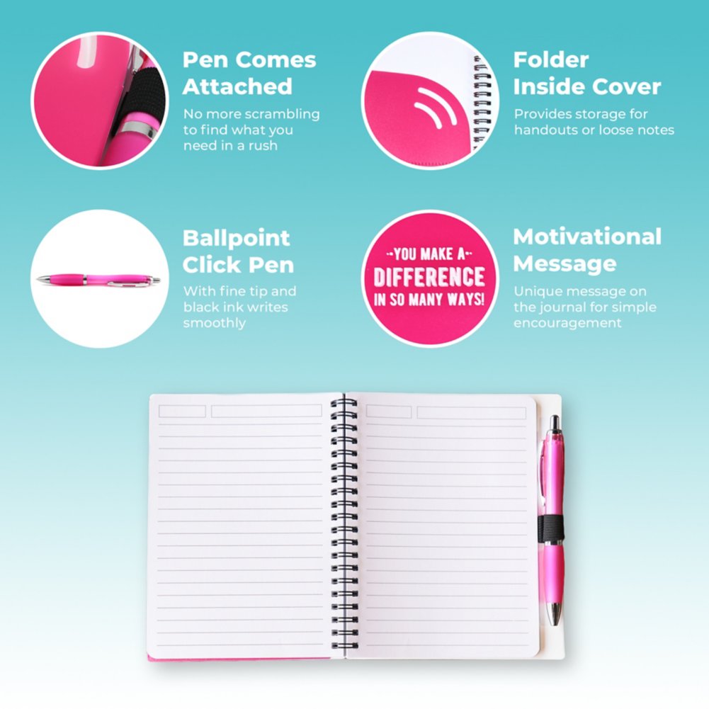 Color Pop Value Journal & Pen - You Make A Difference
