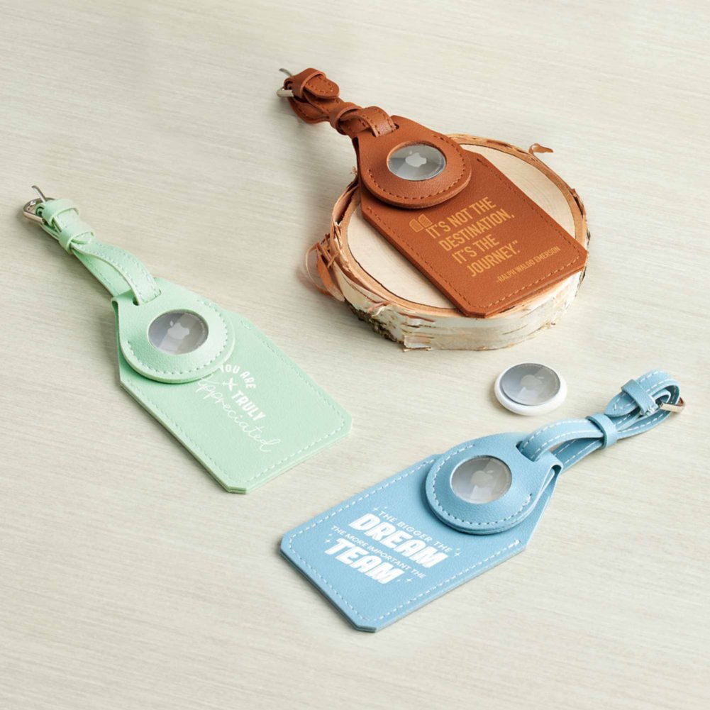 Modern Luggage Tag and Apple AirTag Gift Set - It's the Journey