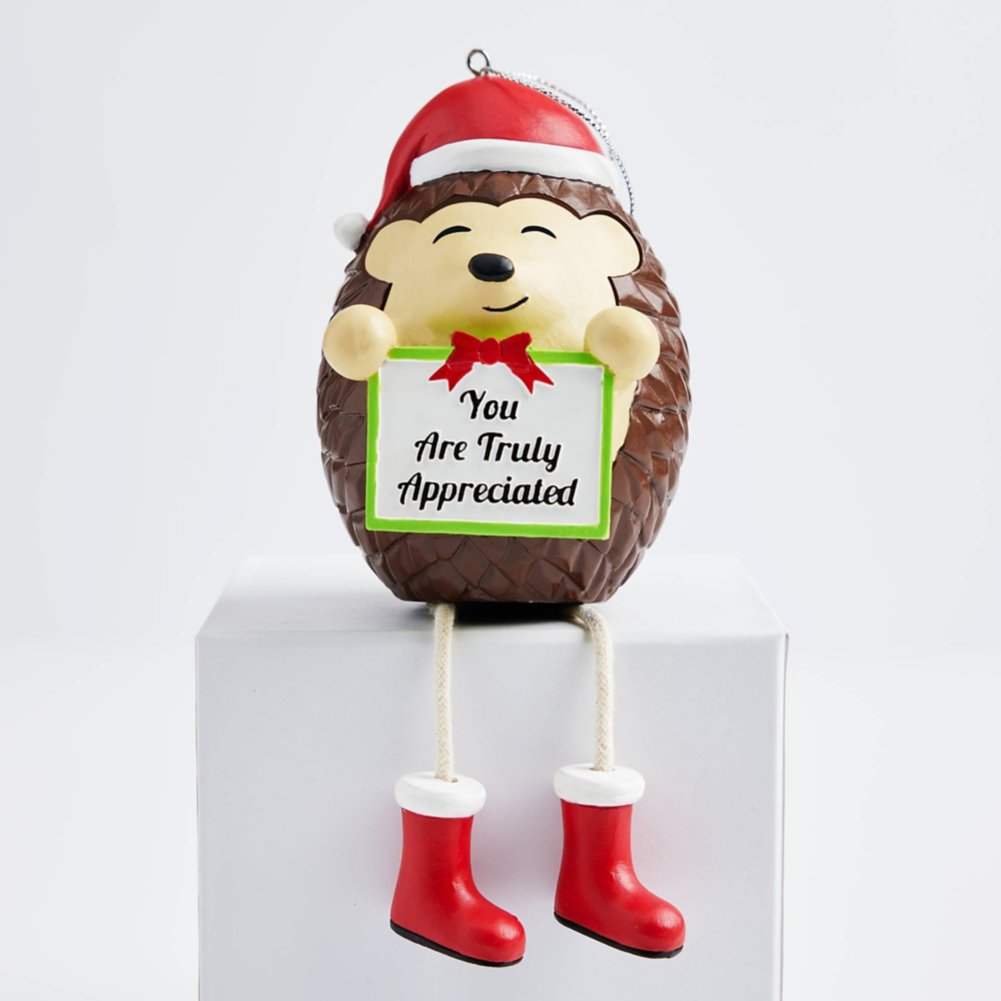 Joyful Holiday Character Ornament - Hedgehog