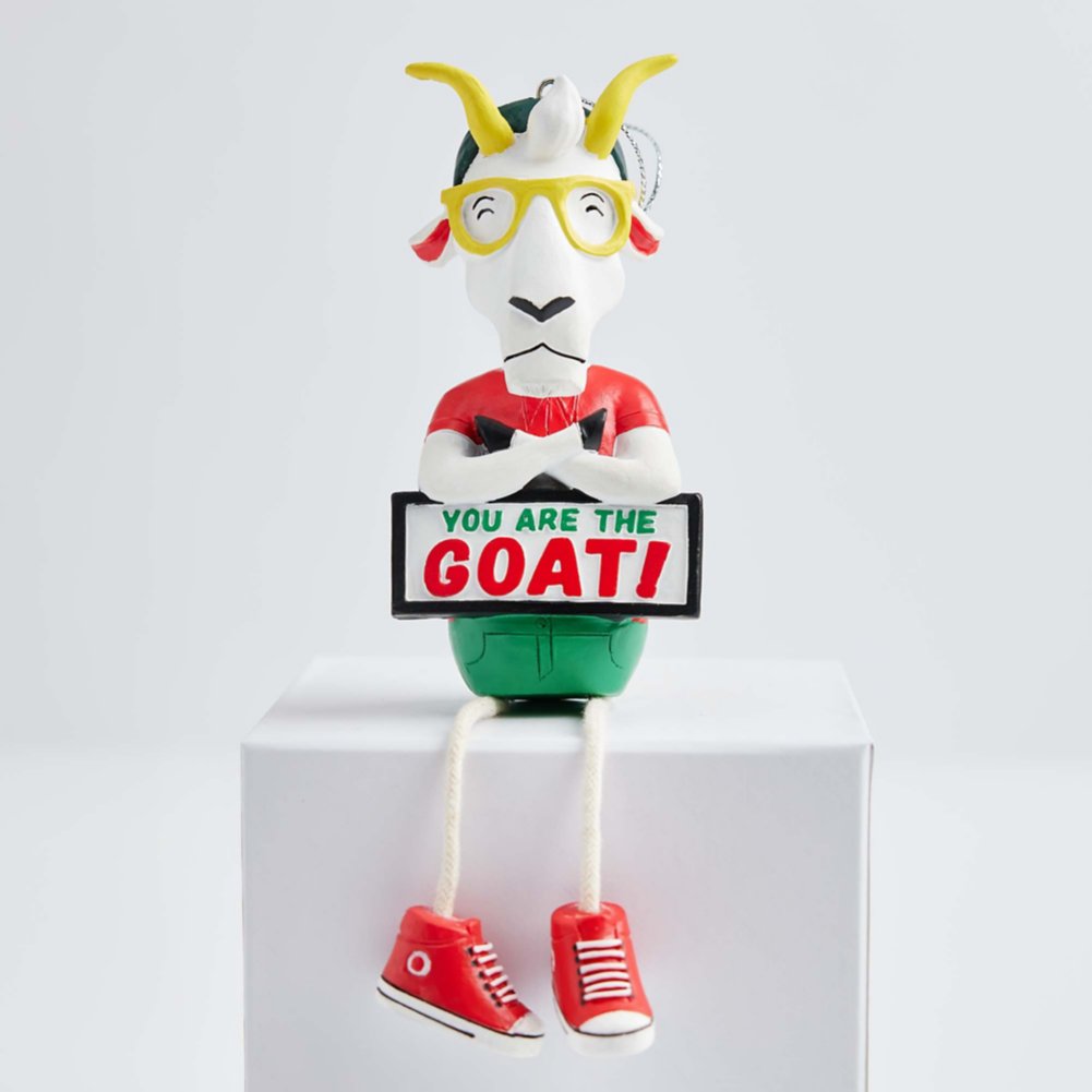 Joyful Holiday Character Ornament - GOAT