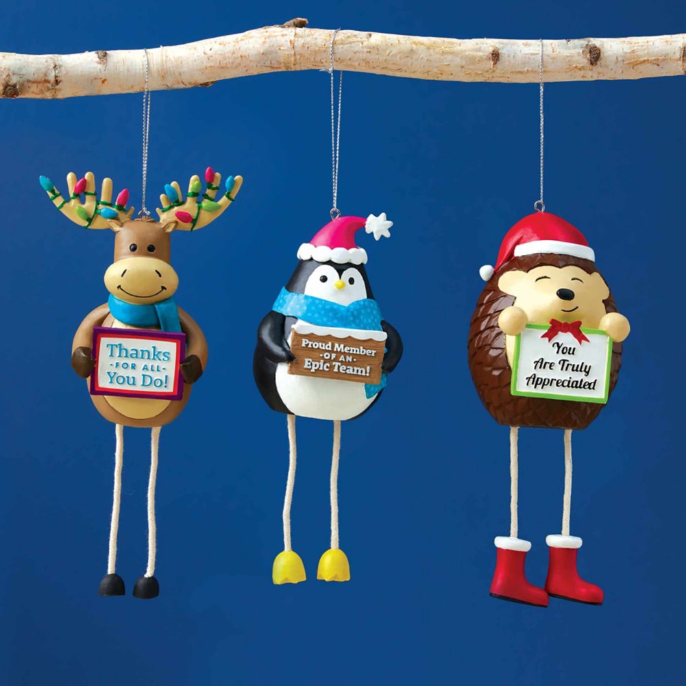 Joyful Holiday Character Ornament - Moose