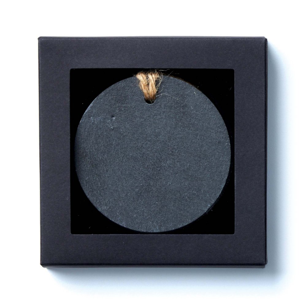 Custom: Natural Slate Stone Ornament - Round