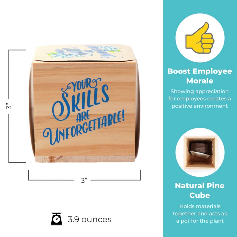 Appreciation Plant Cube - Your Skills Are Unforgettable!