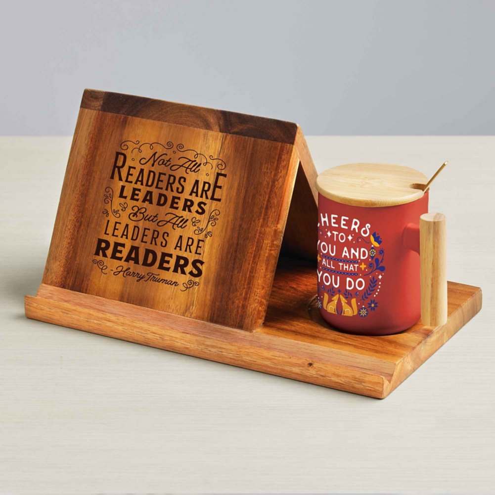 Reading Valet & Nordic Mug Gift Set - Cheers to You