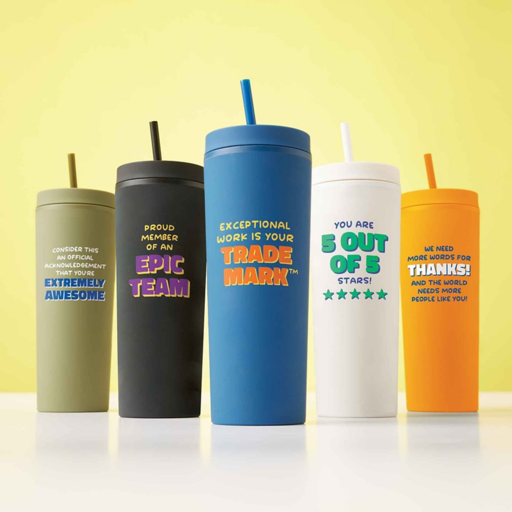 Sustainable Soft Touch Travel Tumbler - Five Stars