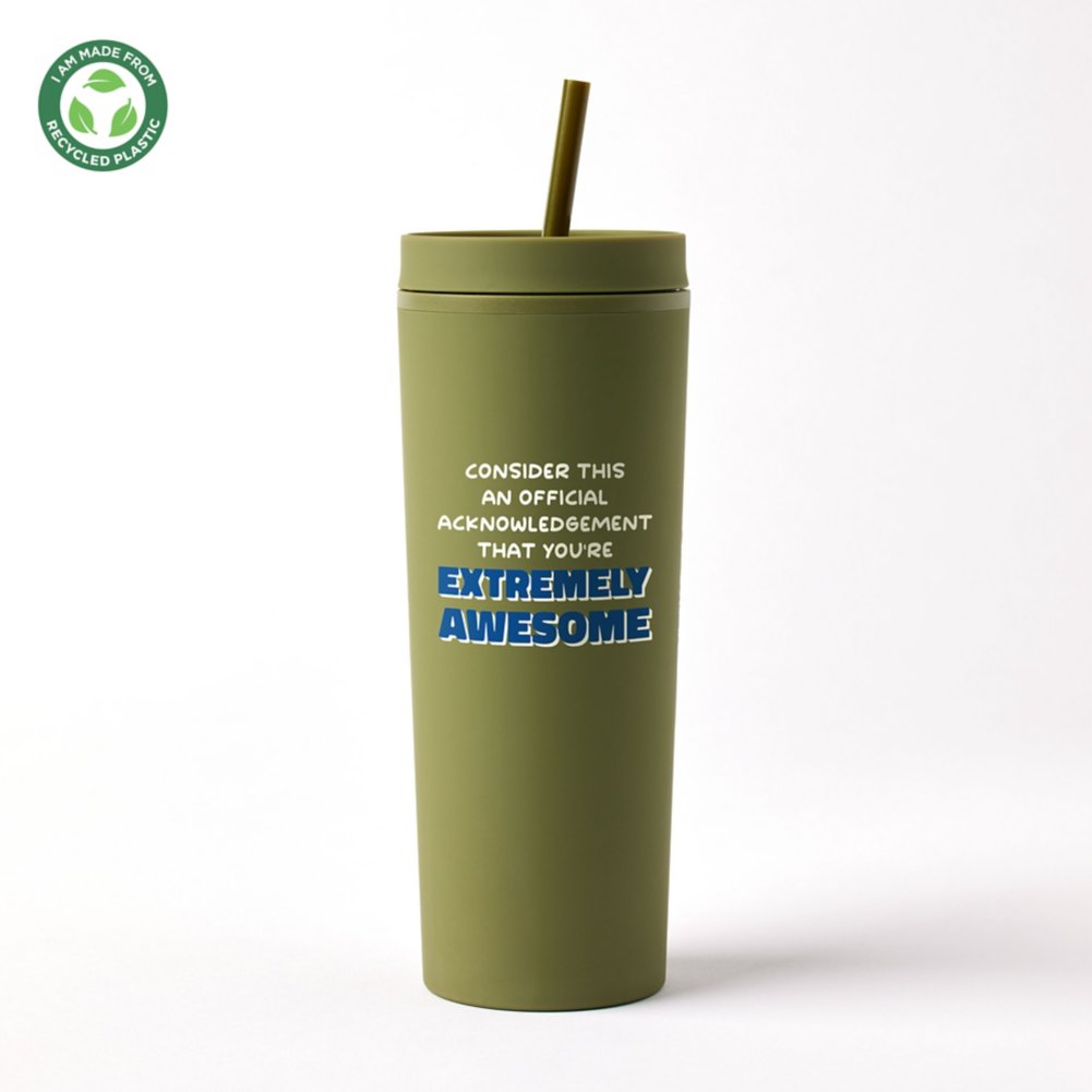 Sustainable Soft Touch Travel Tumbler - Extremely Awesome