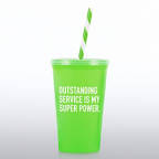 View larger image of Value Tumbler W/ Candy Straw - Outstanding Service
