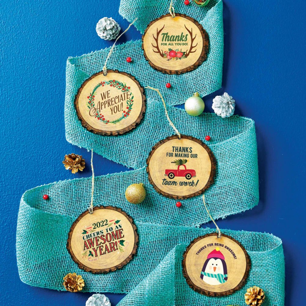 Charming Wood Slice Ornament - Thanks for All You Do