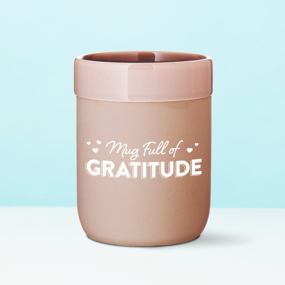 View larger image of Silicone Sleeve Modern Mug- Gratitude