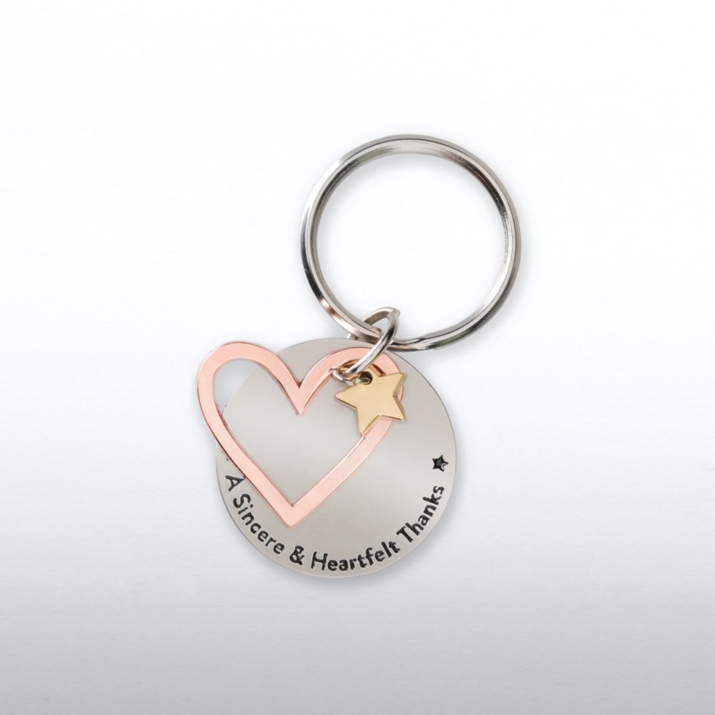 View larger image of Charming Copper Keychain - Heart: A Sincere Heartfelt Thanks