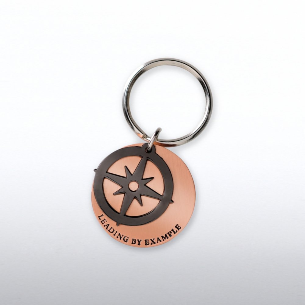 View larger image of Charming Copper Keychain - Compass: Leading by Example