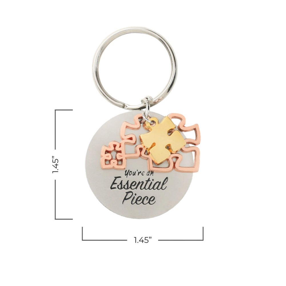 Charming Copper Keychain Contemporary Essential Piece Baudville