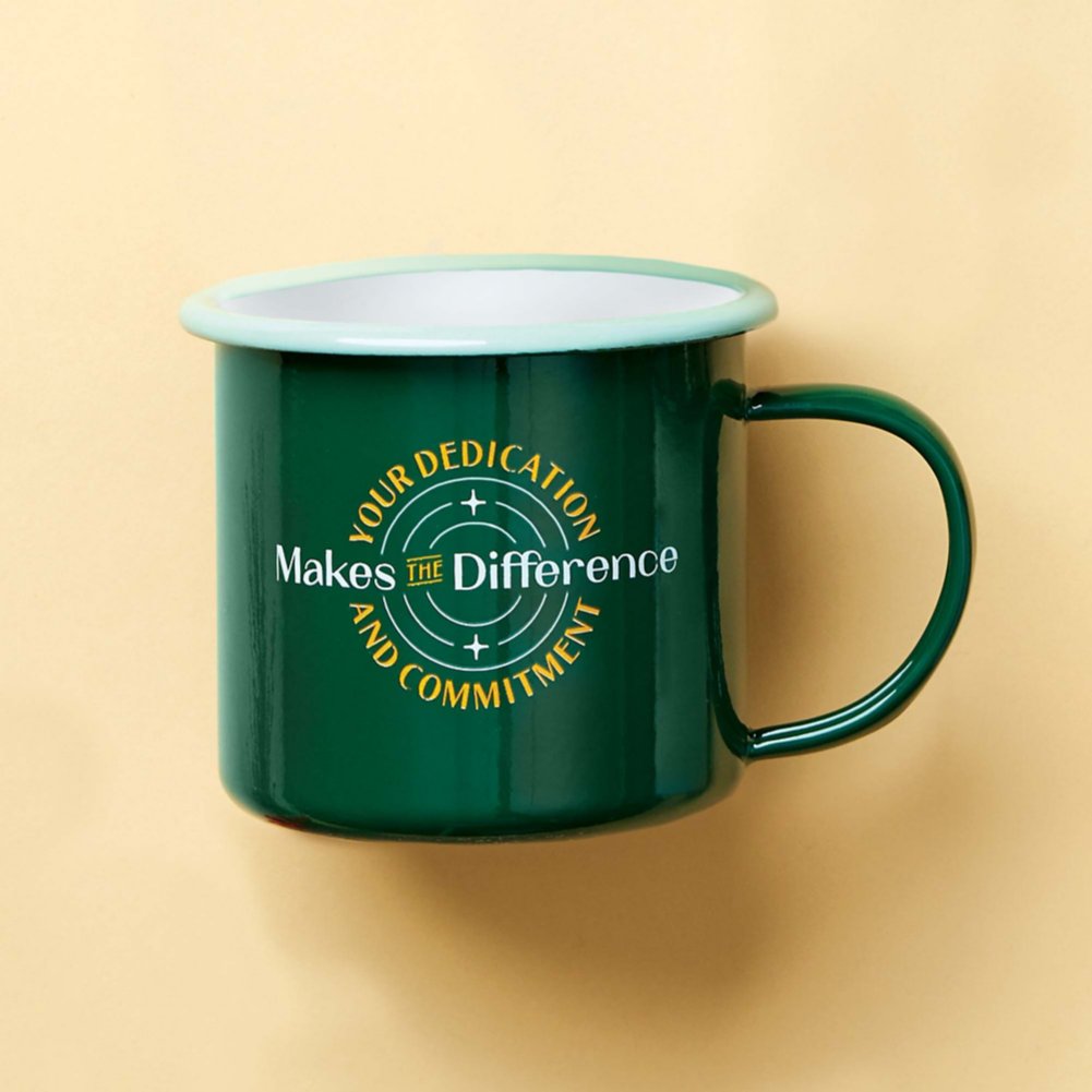 View larger image of Deco the Halls Two-Tone Mug - Dedication & Commitment