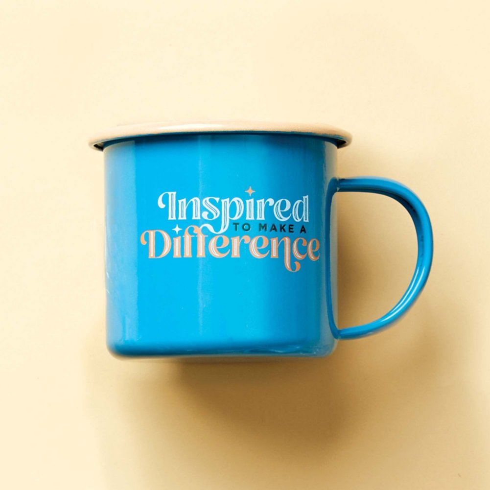 View larger image of Deco the Halls Two-Tone Mug - Inspired to Make a Difference