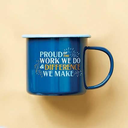 Deja Brew Two-Tone Mug - Proud of the Work We Do