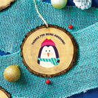 View larger image of Charming Wood Slice Ornament - Thanks for Being Awesome