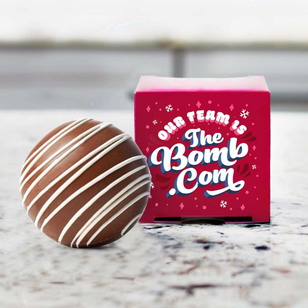 View larger image of Chocolate Swirl Cocoa Bomb - Our Team is the Bomb.com