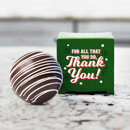 Chocolate Swirl Cocoa Bomb - Thank You for All You Do
