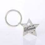 View larger image of Nickel-Finish Key Chain - You Make the Difference Star