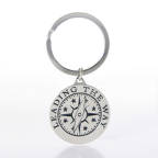 View larger image of Nickel-Finish Key Chain - Compass: Leading the Way