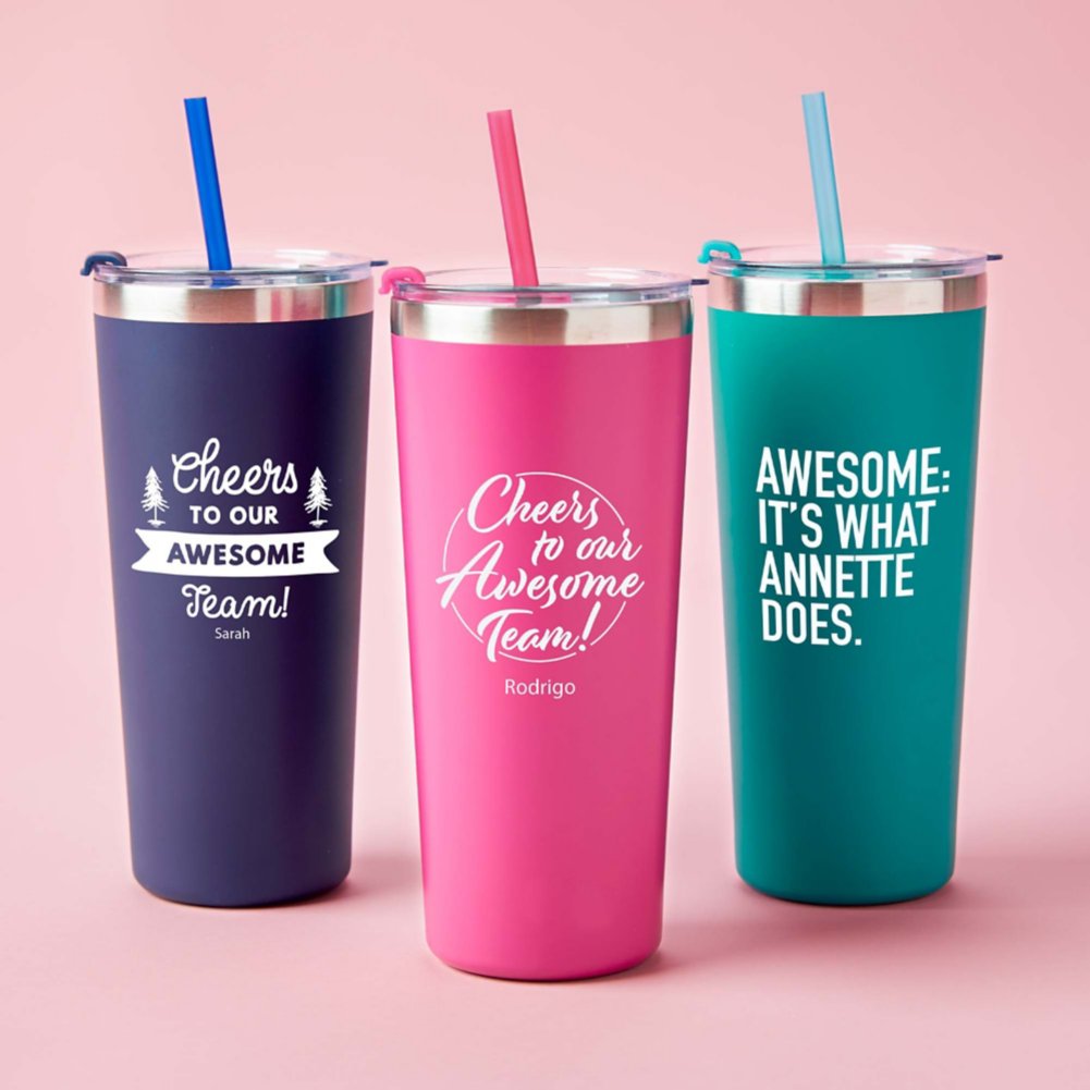 View larger image of Custom: Colorwave Tumbler with Straw
