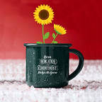 View larger image of Mini Classic Campfire Mug Planters - Dedication and Commitment