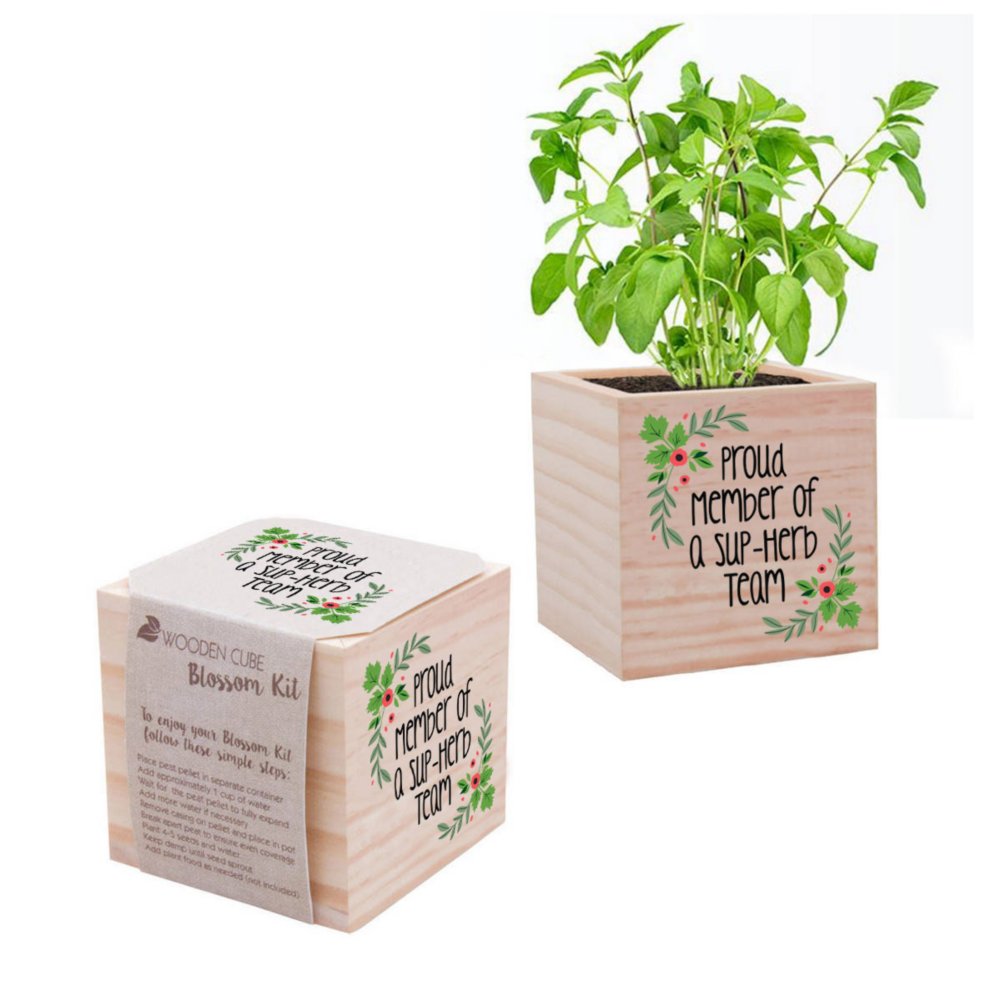 View larger image of Appreciation Plant Cube - Sup-Herb Team - Mixed Herbs
