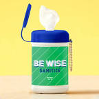 View larger image of Carry On Sanitizing Wipe Keychain - 5pk - Be Wise