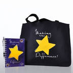 View larger image of Journal, Pen & Tote Gift Set - Making the Difference