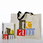View larger image of Journal, Pen & Tote Gift Set - TEAM