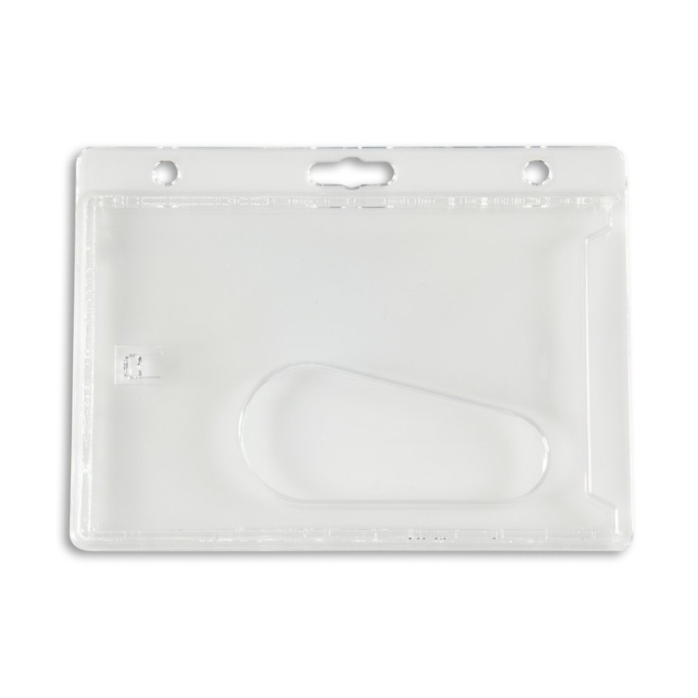 Horizontal Hard Plastic Badge Holder IDville