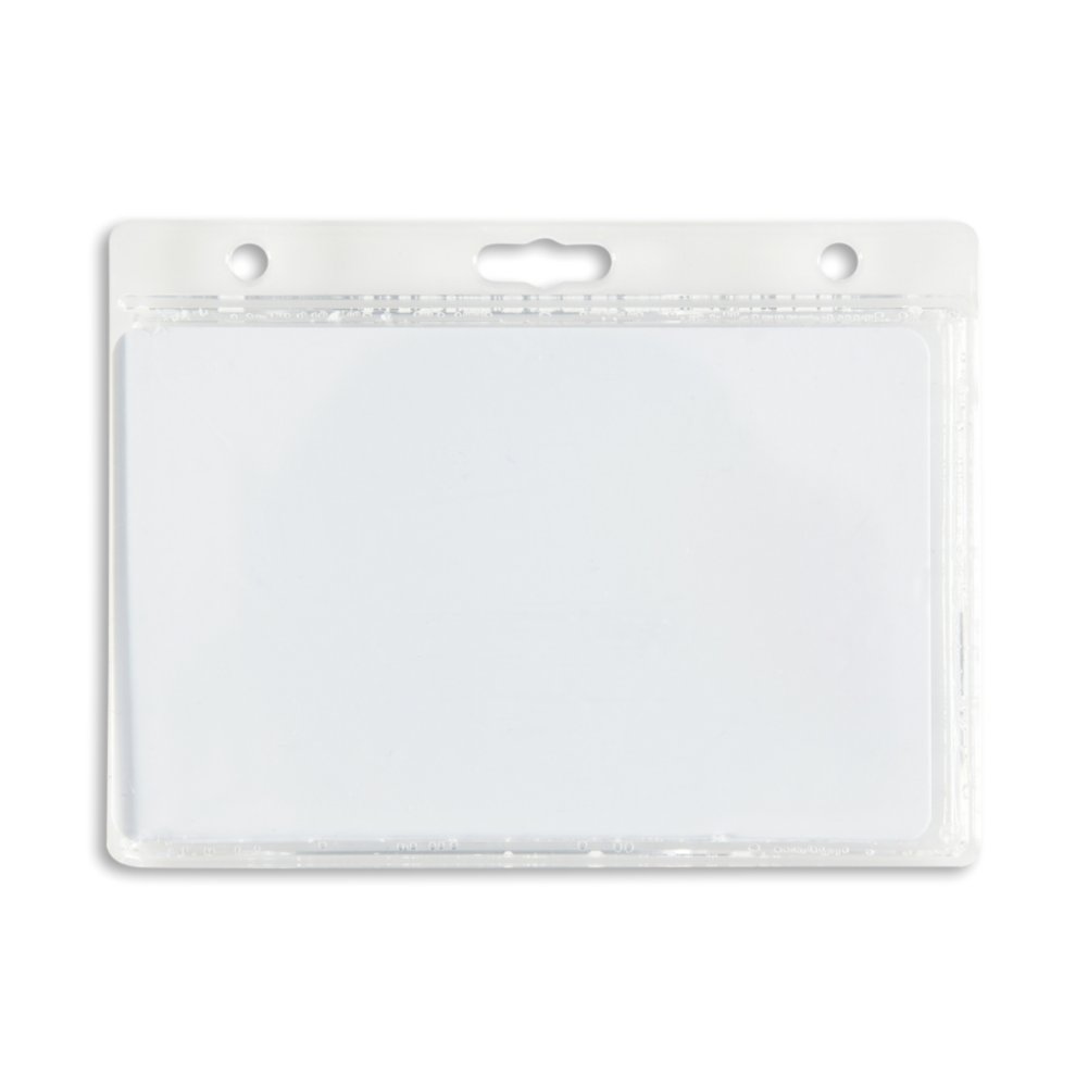 Horizontal Hard Plastic Badge Holder IDville