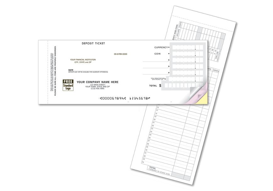 Product image for Booked Deposit Tickets - Quick Entry Format - Item# 100050